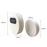 T10-1 1 für 1 Beleuchtung Selbststromerzeugung Drahtlose intelligente Anti-Regenwasser-Türklingel, T10-1 UK Plug Black – Bild 2