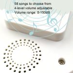 T10-1 1 für 1 Beleuchtung Selbststromerzeugung Drahtlose intelligente Anti-Regenwasser-Türklingel, T10-1 UK Plug Black – Bild 4