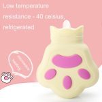 Silikon-Mikrowellenherd-Heizwasser-Einspritz-Handtasche, Brown, Pink, Light Yellow, Brown With Knitted Bag, Pink With Knitted Bag, Light Yellow With Knitted Bag – Bild 4