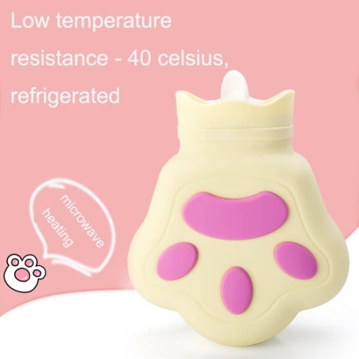 Silikon-Mikrowellenherd-Heizwasser-Einspritz-Handtasche, Brown, Pink, Light Yellow, Brown With Knitted Bag, Pink With Knitted Bag, Light Yellow With Knitted Bag – Bild 4