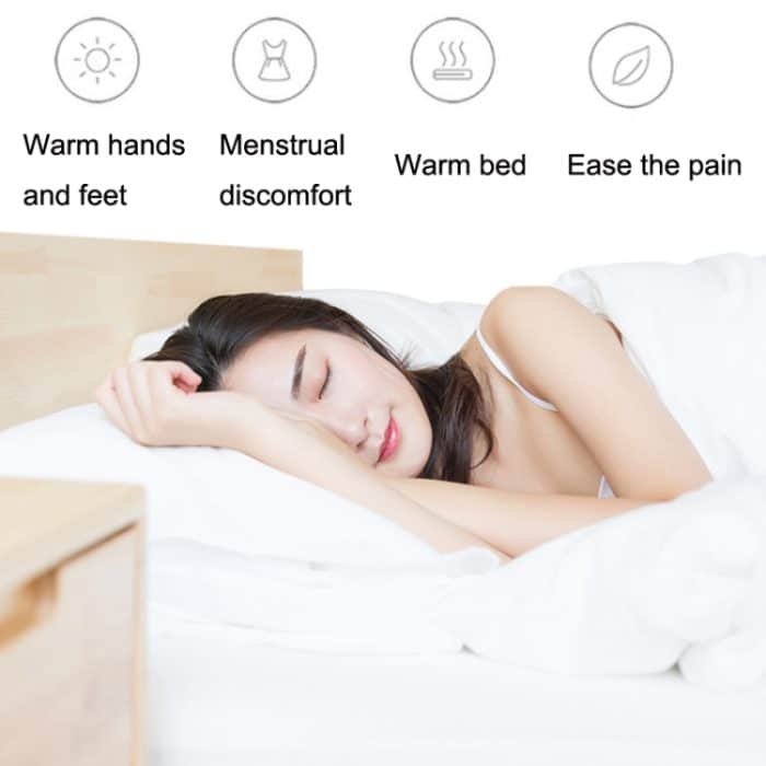 Silikon-Mikrowellenherd-Heizwasser-Einspritz-Handtasche, Brown, Pink, Light Yellow, Brown With Knitted Bag, Pink With Knitted Bag, Light Yellow With Knitted Bag – Bild 6