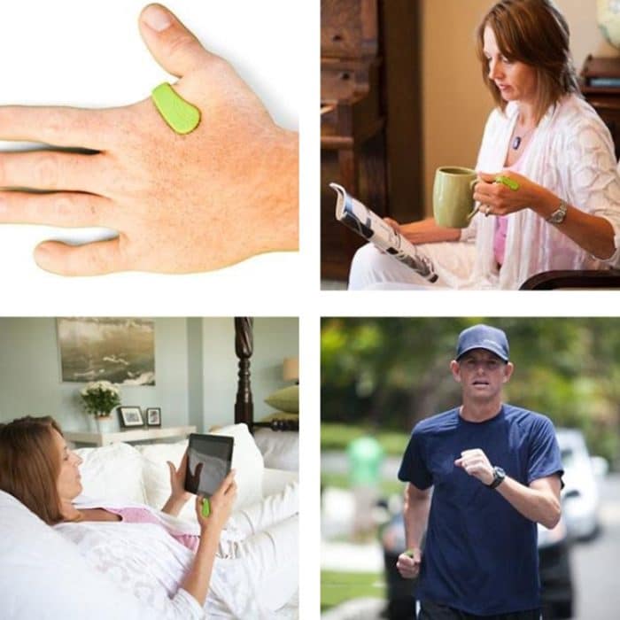 2 Stück Tiger Gripper Hukou Akupunktmassagegerät, Green, Black – Bild 4