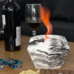 Echter Kamin im Diamant-Stil, Alkohol-Kamin, Innen-/Außen-Heizofen, Fireplace Ink Painting