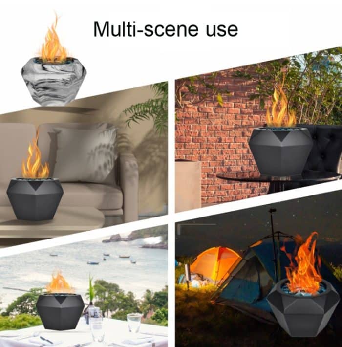 Echter Kamin im Diamant-Stil, Alkohol-Kamin, Innen-/Außen-Heizofen, Fireplace Ink Painting – Bild 5