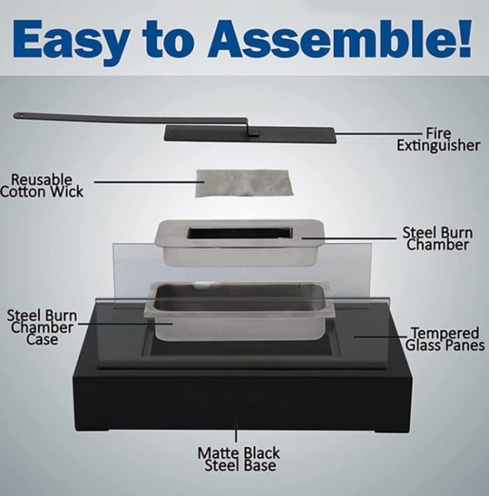 Tischplatten-Alkoholkamin-Lampen-Flammenheizungs-Metallkamin im Freien – Bild 5