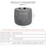 Tisch-Alkohol-Kamin, Lampe, Flammenheizung, tragbar, für den Außenbereich, Beton, kleiner Kamin, Fireplace White, Fireplace Black, Fireplace Gray – Bild 4