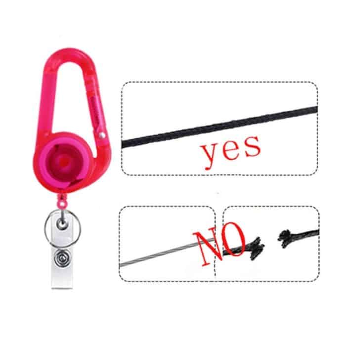 Einziehbarer Schlüsselanhänger mit Bergschnalle – Bild 4