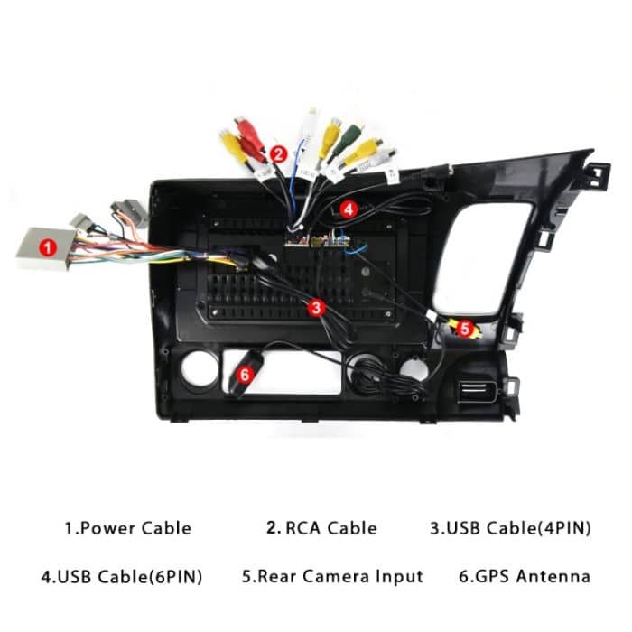 Für Honda Civic 10,1 Zoll Android WiFi Navigationsgerät, Stil:, Standard, Standard+4 Light Camera, Standard+8 Light Camera, Standard+12 Light Camera – Bild 4