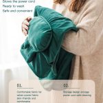 AI-540 72x115cm USB-Körperwärmerdecke Büroheizung Elektrischer Heizschal, 72x115cm Pink Rabbit Stripes, 72x115cm Khaki Elk Stripes, 72x115cm Green, 72x115cm Pink, 72x115cm Gray Cat Stripes – Bild 3