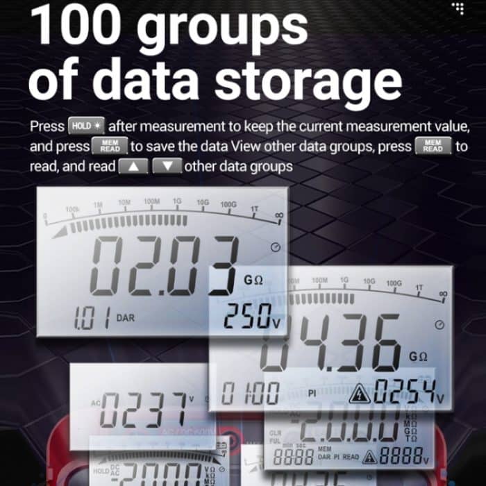 ANENG MH13 Digitales elektronisches Hochspannungsmessgerät, Isolationswiderstandstester – Bild 4