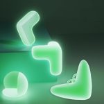 10 Stück leuchtende Anti-Stoß-Ecken, transparenter Couchtisch-Eckenschutz, Stil:, L-shape, Teardrop, Butterfly Type – Bild 5