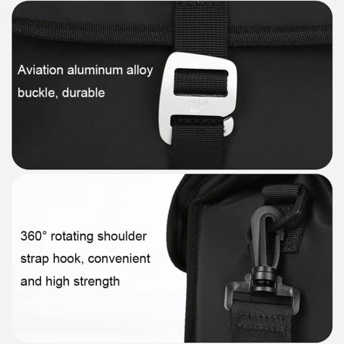 Für Brompton Rhinowalk RK9107, faltbare Erweiterungs-Thermo-Fahrradtasche mit Regenschutz, Matt Black, Matt Green – Bild 5