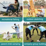 Lässiger Picknick-Skizzen-Handauflage-Rückenlehne-Angel-tragbarer Strandstuhl, Beach Chair – Bild 6