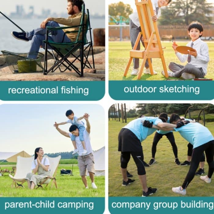 Lässiger Picknick-Skizzen-Handauflage-Rückenlehne-Angel-tragbarer Strandstuhl, Beach Chair – Bild 6