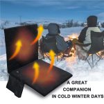 Outdoor Winter Camping Warme USB-Heizkissen mit Rückenlehne, With Backrest Black, With Backrest Gray, With Backrest Khaki – Bild 6