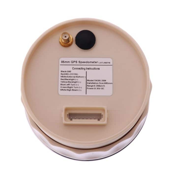 TNG85 200 KM Auto Motorrad GPS Tachometer mit Alarm, TNG85 Silver Frame With Black Background, TNG85 Silver Frame With White Background, TNG85 Black Frame With Black Background – Bild 5