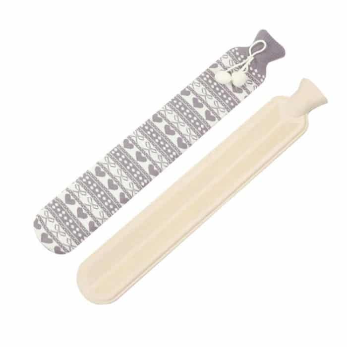 2L-Langstreifen-Multifunktions-Wassergefüllte Gummi-Wärmbeutel, Spezifikation: Graue Schleife – Bild 1