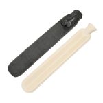 2L Langstreifen-Multifunktions-Wärmbeutel aus Gummi mit Wasserfüllung, Spezifikation: Dunkelgrauer Plüsch