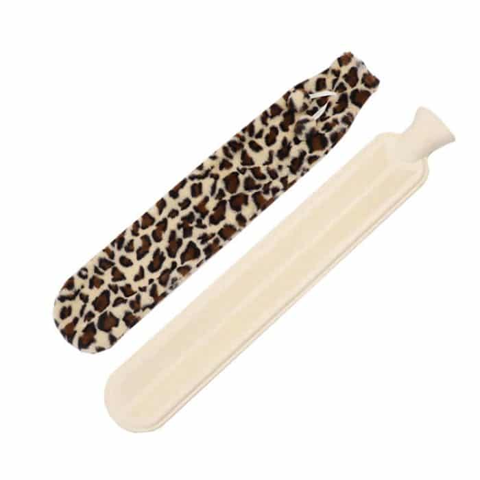TBD0602949731.jpg Multifunktionale wassergefüllte Gummi-Wärmbeutel mit langen Streifen, 2 l, Spezifikation: Beige Leopard – Bild 1