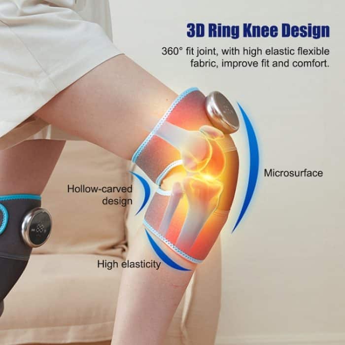 Elektrische Heiztherapie-Knie-Warm-Kniepolster-Stützmassage, Spezifikation:, Single Without Vibration, Double Without Vibration, Single With Vibration, Double With Vibration – Bild 3