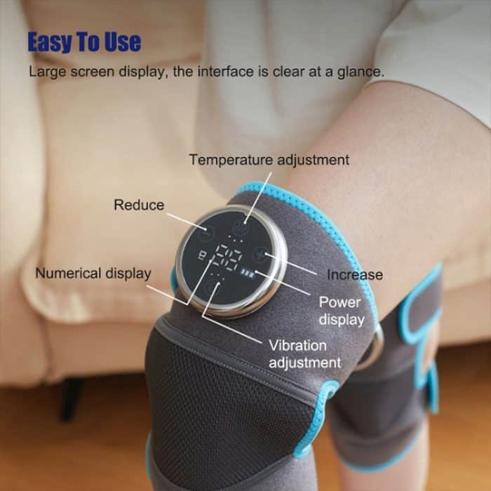 Elektrische Heiztherapie-Knie-Warm-Kniepolster-Stützmassage, Spezifikation:, Single Without Vibration, Double Without Vibration, Single With Vibration, Double With Vibration – Bild 5