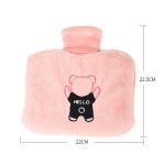 0688 Handsteckbare, wassergefüllte Warmwasserbeutel aus PVC-Plüsch – Bild 3