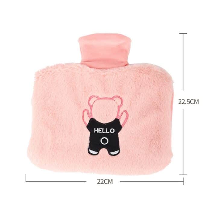 0688 Handsteckbare, wassergefüllte Warmwasserbeutel aus PVC-Plüsch – Bild 3