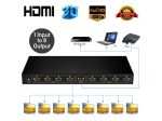 FJGEAR SM4K108 8 Ports HDMI Splitter 4K HD Audio Und Video Splitter EU Stecker