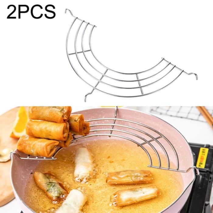 TBD0602964601.jpg 2 Stück halbrunder Abflussständer aus Edelstahl 304, Größe:, 16cm, 18cm, 20cm, 28cm – Bild 1