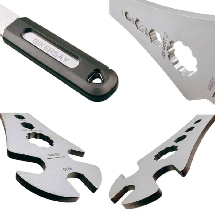 BIKERRSAY Multifunktionaler verlängerter Fahrradpedalschlüssel, BT034S – Bild 4