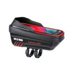 WILD MAN E12X 1L EVA-Hartschale, wasserdichte und sturzsichere Fahrradtasche mit Touch-Funktion, E12X (Red), E12X (Black)