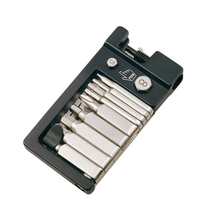 BIKERSAY Fahrrad-Multifunktionsschlüssel, zusammenklappbares Reparaturwerkzeug-Set, BIKERSAY BT004 – Bild 2