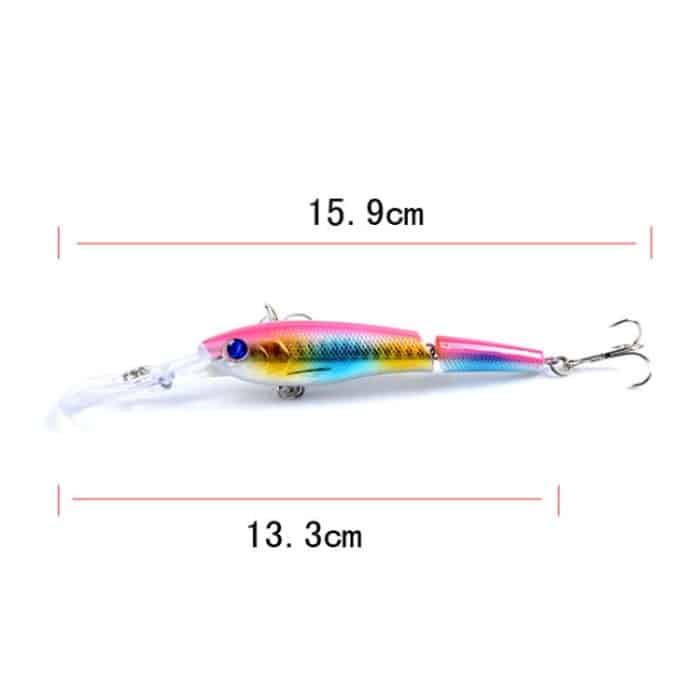 6 Stück M0208 13,3 cm/13,4 g Köder Bionic Multi-Section Mino Fake Lure Kunststoffköder, M0208 1, M0208 2, M0208 3, M0208 4, M0208 5, M0208 6 – Bild 3