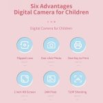 A18 HD-druckbare Cartoon-Kinder-Digitalkamera mit rotierendem Objektiv, Spezifikationen:, Pink, Pink+16G, Pink+32G, Blue, Blue+16G, Blue+32G – Bild 6