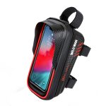 WILD MAN E12 1L EVA-Hartschalen-Mountainbike-wasserdichte und verschleißfeste Vorderträgertasche, E12 (Red), E12 (Black)