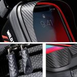 WILD MAN E12 1L EVA-Hartschalen-Mountainbike-wasserdichte und verschleißfeste Vorderträgertasche, E12 (Red), E12 (Black) – Bild 7