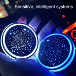 1 Paar Automotive LED bunte leuchtende Wasserachterbahn Acryl Auto Tasse Tank Atmosphäre Lampe, Star Model – Bild 3