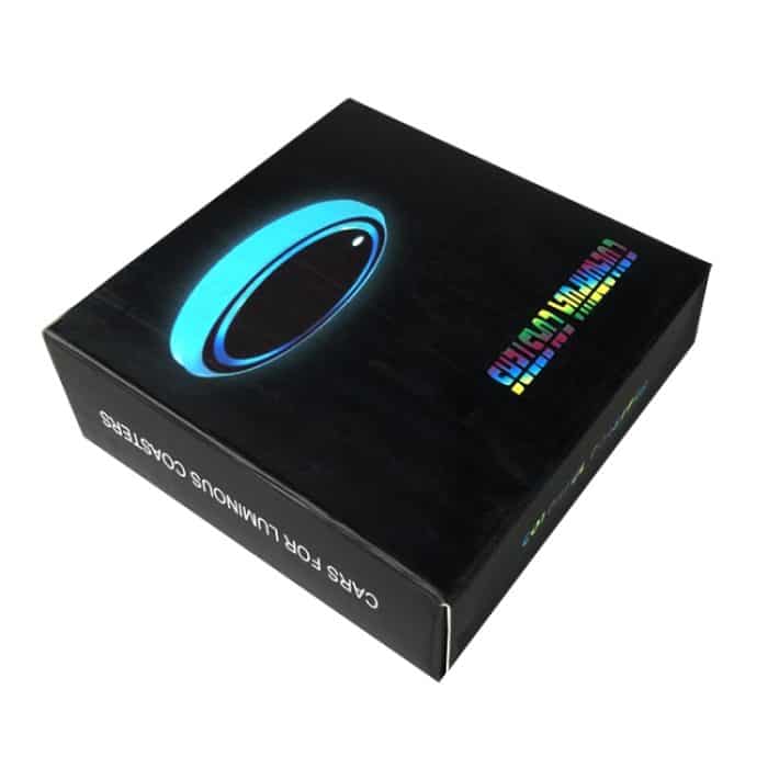 1 Paar Automotive LED bunte leuchtende Wasserachterbahn Acryl Auto Tasse Tank Atmosphäre Lampe, Star Model – Bild 6