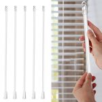 5PCS Jalousien Acryl Transparent Rod Move Light Rod mit Hakengriff, Größe:, 12 Inch Acrylic Transparent Rod, 17 Inch Acrylic Transparent Rod, 24 Inch Acrylic Transparent Rod