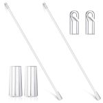 5PCS Jalousien Acryl Transparent Rod Move Light Rod mit Hakengriff, Größe:, 12 Inch Acrylic Transparent Rod, 17 Inch Acrylic Transparent Rod, 24 Inch Acrylic Transparent Rod – Bild 2