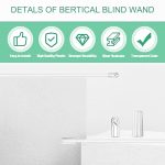 5PCS Jalousien Acryl Transparent Rod Move Light Rod mit Hakengriff, Größe:, 12 Inch Acrylic Transparent Rod, 17 Inch Acrylic Transparent Rod, 24 Inch Acrylic Transparent Rod – Bild 4