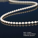 Shutter Jalousien Vorhangzubehör 4,5 x 6 mm Mirabilis-Perlen, 2PCS 10m Bead Chain White Beads – Bild 4