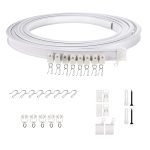 Modellstahlschienen-Set, flexible Silent-Gleitschienenschiene mit Haken, Größe:, 1m, 2m, 3m, 4m