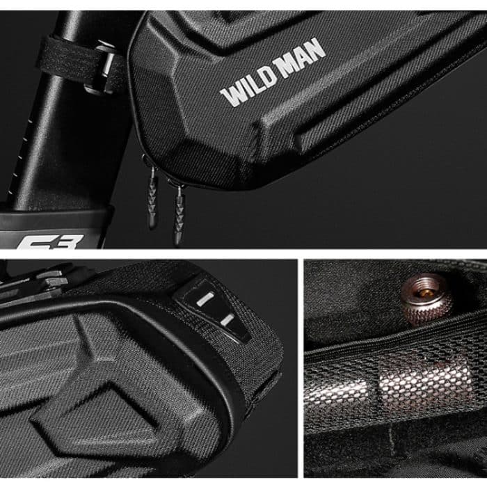 WILD MAN XT7 1,2L Mountainbike EVA Hartschale wasserdichte, verschleißfeste Hecktasche, XT7(Sun), XT7(Twill) – Bild 6