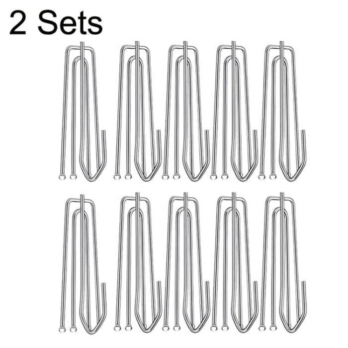 2 Sets Vier-Klauen-Haken-Set für Vorhang-Ersatzhaken, 2 Sets Four Claw Hook – Bild 1