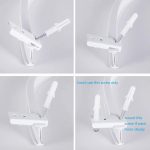 Modellstahlschienen-Biege-Vorhangschienen-Flexibler Führungssatz, Größe:, 3m White – Bild 5