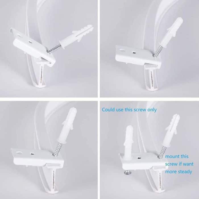 Modellstahlschienen-Biege-Vorhangschienen-Flexibler Führungssatz, Größe:, 3m White – Bild 5