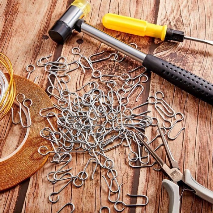 Set Vorhang-Zubehör für einfache Ersatzhaken, 20PCS Metal Hook – Bild 5