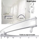 Modellstahlschienen-Biege-Vorhangschienen-Flexibler Führungssatz, Größe:, 5m White – Bild 5