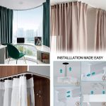 Modellstahlschienen-Biege-Vorhangschienen-Flexibler Führungssatz, Größe:, 5m White – Bild 6